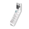 Sharp EL-340W Tischrechner mit beweglichem Display, Solar-/Batteriebetrieben, Weiß