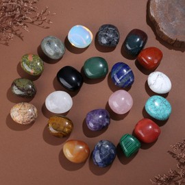 AWARDSEN Tiger's Eye Tumbled Stones, Crystal Stones, Stacking Stones, Decorative Stones Gemstone for Decoration of Vases, Fountain Stones