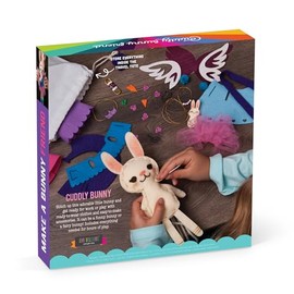 Craft-Tastic - Kit de Manualidades para Hacer un Conejito Amigo - Aprende a Hacer 1 Stuffie fácil de Coser con Ropa y Accesorios
