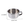 Healvian Durable Stainless Steel Shaving Bowl with Comfortable Handle for