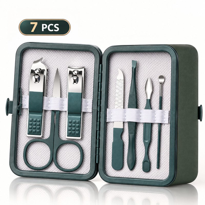 Stainless Steel Nail Care Kit for Manicure & Pedicure –