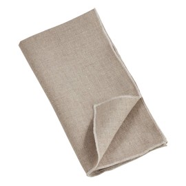Fennco Styles Amelia Collection Classic Stonewashed Border Stitch 100% Pure Linen Cloth Napkins 20" W X 20" L, Set of 4 – Natural Dinner Napkins for Banquet, Wedding, Special Events and Home Décor