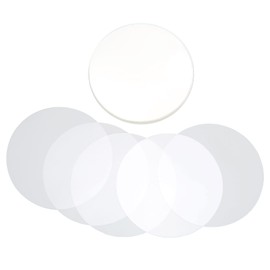 Estink Badge Film, Pack of 100 PVC Film Pattern Transparent Badge Protective Film Circle Mylars Badge Clear Film for Button Maker Round Badge Making Supplies (37MM)