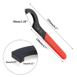 PRO BAT Universal Motorcycle Shock Absorber Spanner Wrench Hook Pin Spanner Wrench Shocker Shokie Adjusting Tools C Spanner for Pit Quad Dirt Bike ATV 34-36