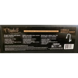 Mirabelle Kitchen Faucet Pull Down Mirabelle Cordelia  MIRXCCD100MCP Polished Chrome A3
