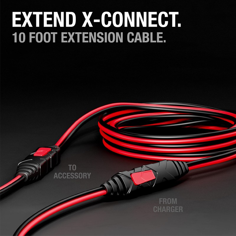NOCO GC004 X-Connect 10-Foot Extension Cable Accessory Genius Smart Battery