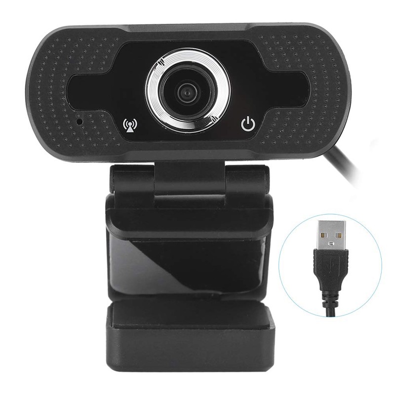 Desktop Webcam 11×9×6 Webcam Computer Camera with Microphone for Pc