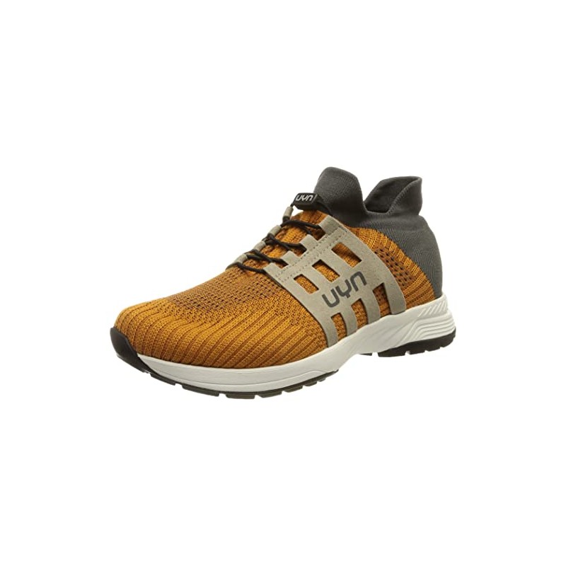 UYN Men's Nature Tune Trainers, Mustard Grey