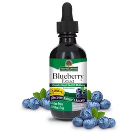 Nature's Answer Blueberry Fruit Extract Supplement for Eyes Alcohol Free 2oz. | Eye and Vision Support | High in Antioxidants | Promotes Blood Circulation | Relieves Red and Itchy Eyes