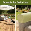 Yogsey Beige Chair Arm Covers - Spill & Scratch Proof