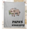 Magicoco Papa Cuddly Blanket Gift for Dad, Sloth Blanket, Father's