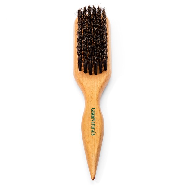 GranNaturals GranNaturals Boar Bristle Slick Back Hair Brush for Sleek