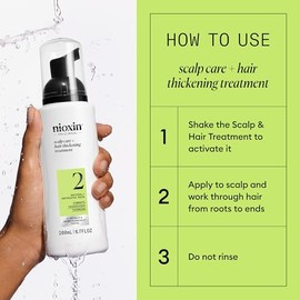 Sistema de tratamiento para cabello y piel cabelludo de Nioxin 2 (cabello fino/adelgazamiento progresivo), 200 mL (6.76 oz)