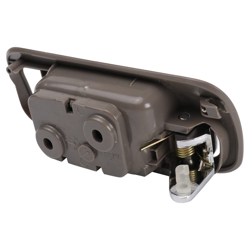 TRQ Front Left Interior Door Handle Chrome & Taupe Drivers