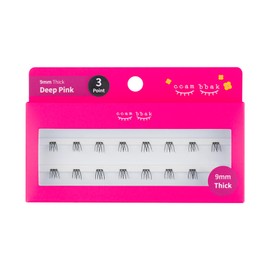 CCAMBBAK Original Light/Thick Eyelashes (9mm Thick (Black), 3Point)