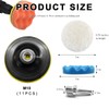 JUSTTOP 11PCS 3 Inch Car Foam Drill Polishing Pad Kit,
