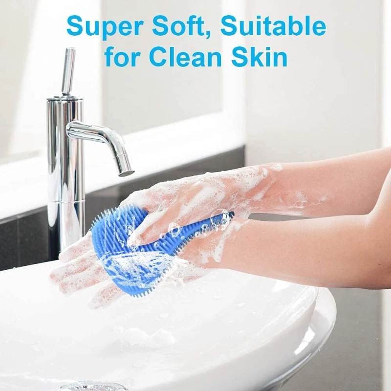 OstWony 3PCS Silicone Dish Sponges – Food-Grade, Multi-Purpose & Gentle