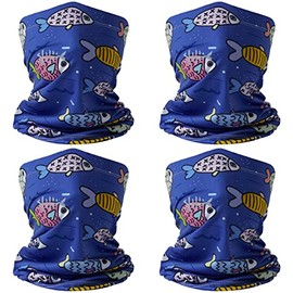 BASSDASH Kids' UPF 50+ UV Protection Neck Gaiter Fishing Cycling Mask 3-13 Years