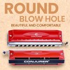 Conjurer Chromatic Harmonica in C Major 10-Hole Harp Professional Instrument
