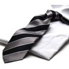 MICHIKO LONDON MLK-362 Michi Colondon Necktie/Gray/Black/Stripe/, gray