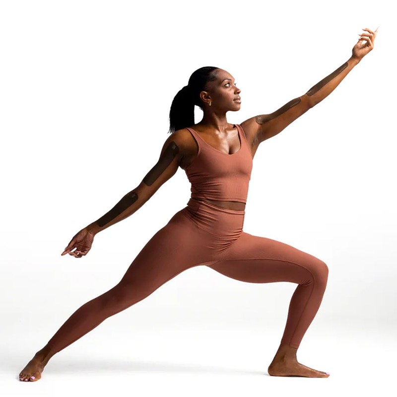 Spidertech Kinesiology Atheletic Tape 8" Precut Strips (20 Pack) (Espresso)