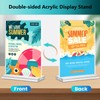 RAYNEAY A5 Acrylic Sign Holder, 2 Pack T-Shape A5 Perspex