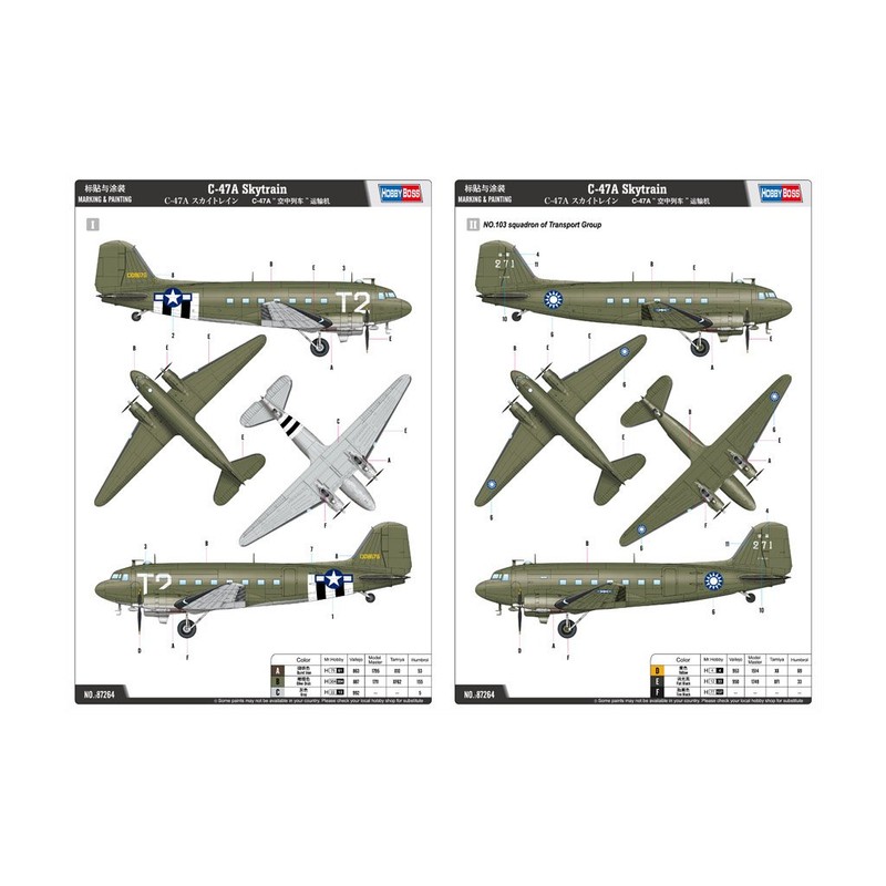Hobbyboss 87264 1:72 - C-47A Skytrain