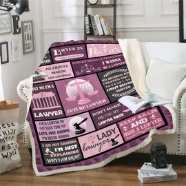 CYREKUD Lawyer Gifts for Women Blanket,Lawyer School Gifts Throw Blanket,Gifts for Lawyer Blanket,Lawyer Gifts for Lawyer Graduation Students,Lawyer Blanket for Christmas Sofa Lawyer Decor 50x 60
