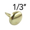 Clipco Paper Fasteners Mini 1/3-Inch Brass Plated (100-Pack)
