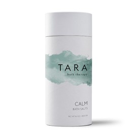 TARA Spa Therapy Calm Bath Salts – Stress-Relief Aromatherapy Soak with Lavender & Clary Sage – 100% Pure Essential Oils – 16 oz
