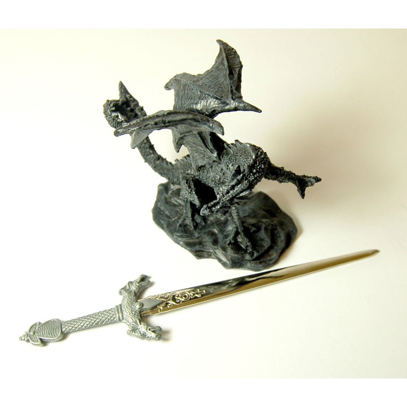 Stock4u Dragon Ornament with Sword Letter Opener, 10 cm