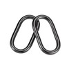 uxcell Metal Oval Ring Buckles 38x15mm for Bags Belts DIY