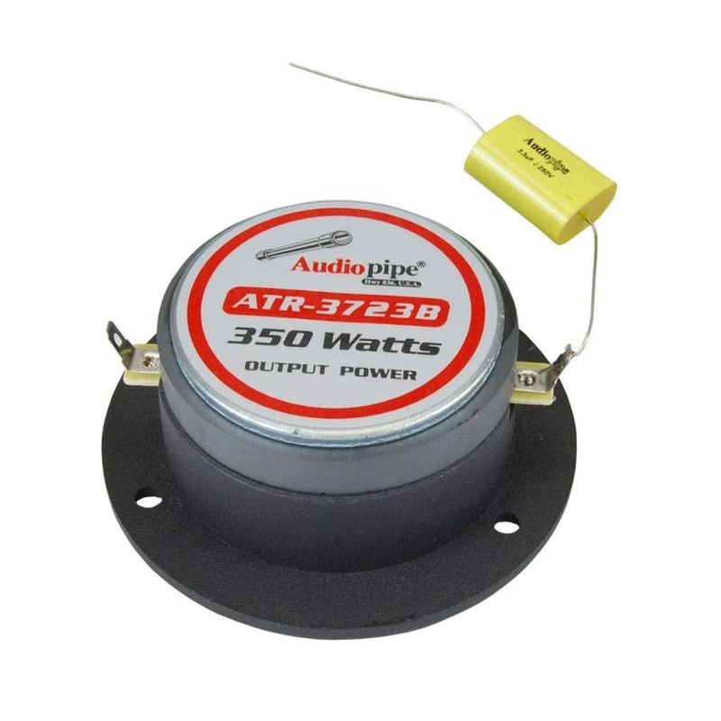 Audiopipe ATR-3723B 3.75" 350W 4 Ohm Aluminum Car Audio Bullet