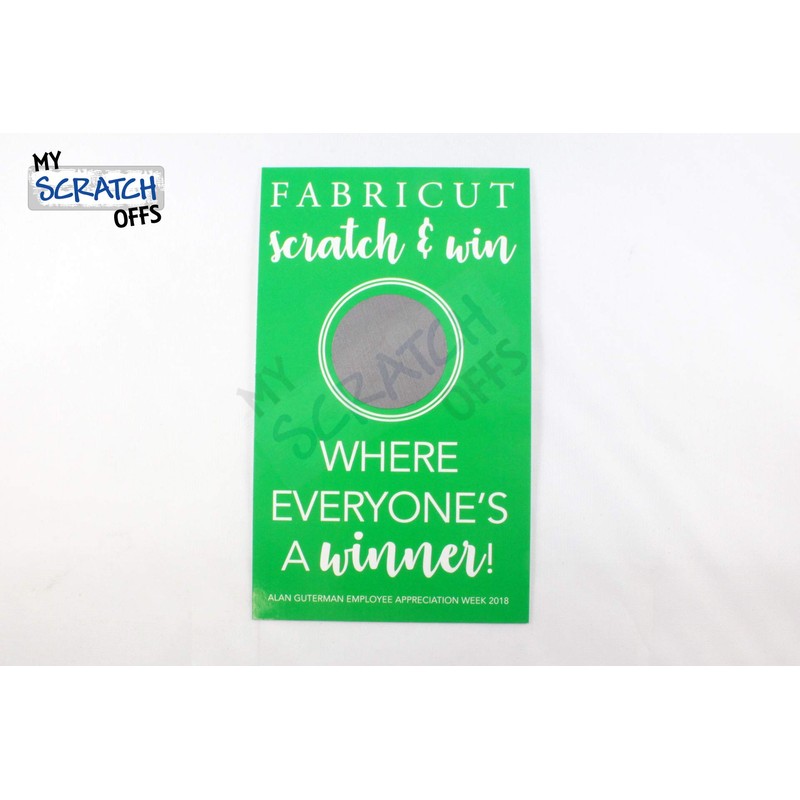 My Scratch Offs 1.25 Inch Silver Round Scratch Off Sticker