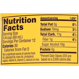 Sugar Free Low Calorie Syrup, Maple (Pack of 2)