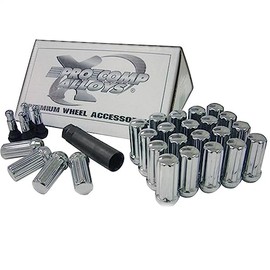 Pro Comp Wheels 11184B Lug Nut Kit 1/2 Spline 25 Lugs w/Spare/Valve Stem Black Lug Nut Kit