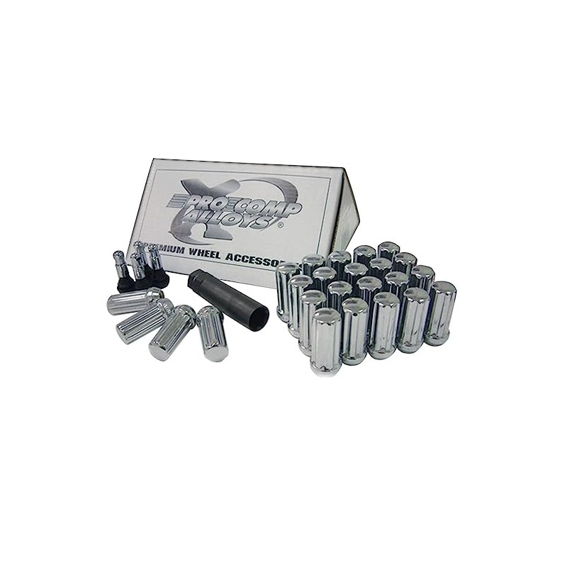 Pro Comp Wheels 11184B Lug Nut Kit 1/2 Spline 25