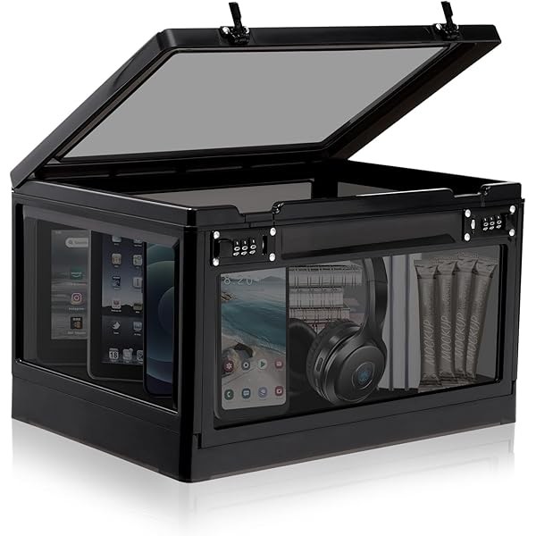 Large Lock Box for Personal Items, 24 Litre Combination Lockable