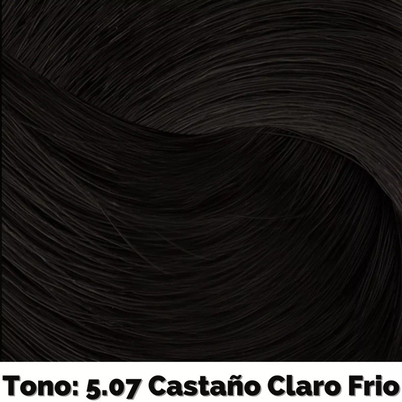 Color Tech Tinte Tono Anti Rojo 5.07 Castaño Claro Frio