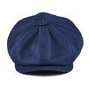 BOTVELA Men's 8 Piece Newsboy Flat Cap 100% Cotton Gatsby