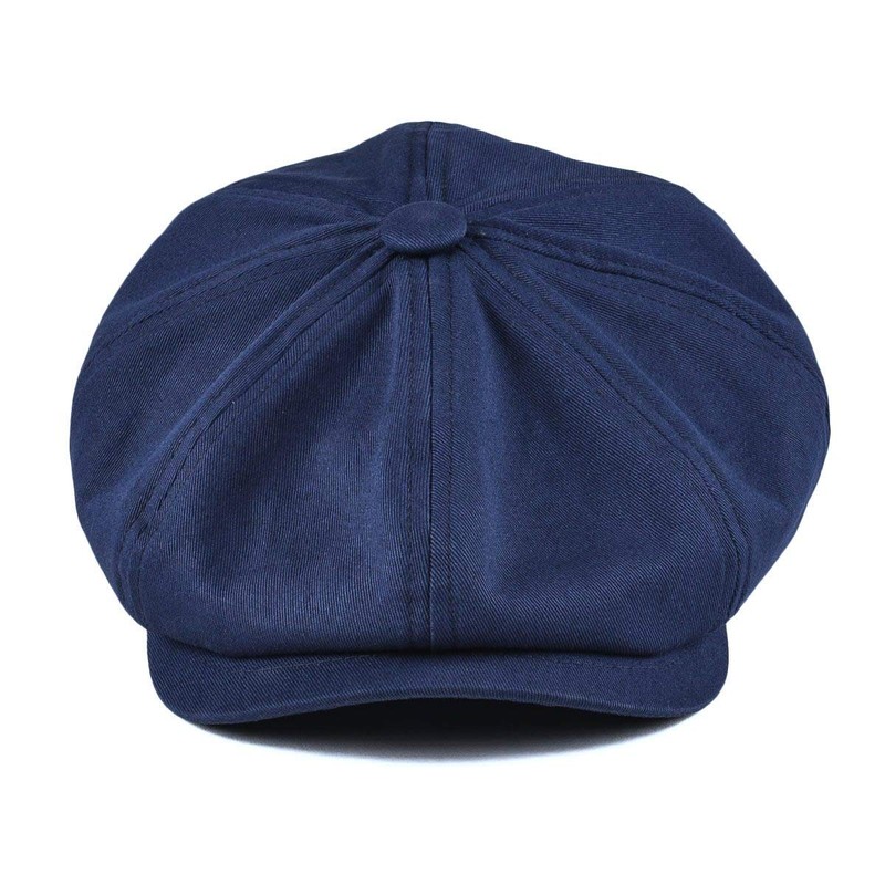 BOTVELA Men's 8 Piece Newsboy Flat Cap 100% Cotton Gatsby