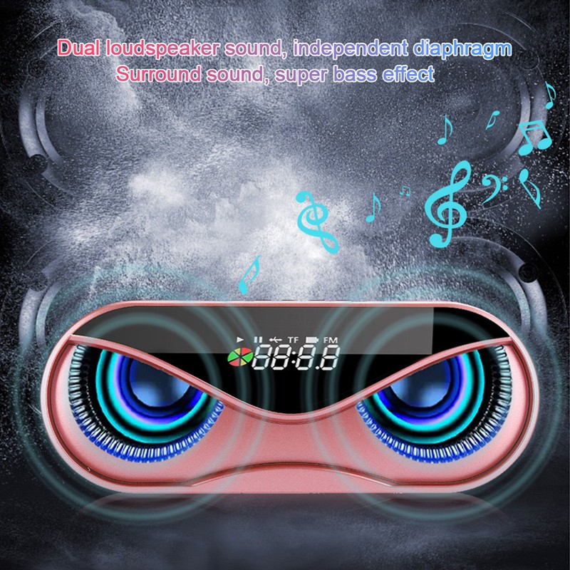 ABS Multifunction Alarm Clock Bluetooth Speaker Voice Prompt Call Function
