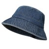 White Fang CZ040 Hat, Bucket Hat, Denim, Unisex, Brim, Bucket