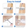 2 Pcs White Push to Open Door Catches,Spring Release Push