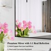 ANYHI Square Bathroom Mirror, 24x24 Inch Square Wall Mounted Mirror,
