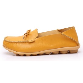 VenusCelia Women's MyFavour Walking Flat Loafer(8 M US,Yellow)