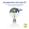 Müller-Licht Retro LED Globeform Filament E27 Mirrored, 8.5 W Replaces