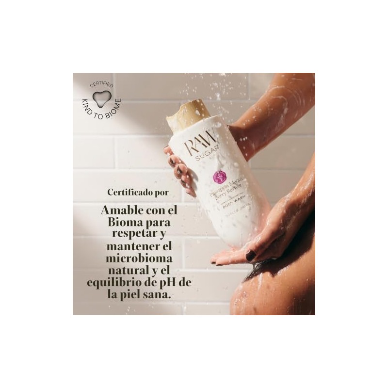 RAW SUGAR Pineapple Maqui Berry Reviver Gel de Ducha Hidratante