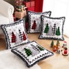 FRAMICS Christmas Pillow Covers, Snowflake Christmas Tree Throw Pillow Covers