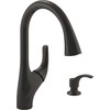 Kohler K-R18594-SD-2BZ Trielle Kitchen Sink Faucet, Oil-Rubbed Bronze